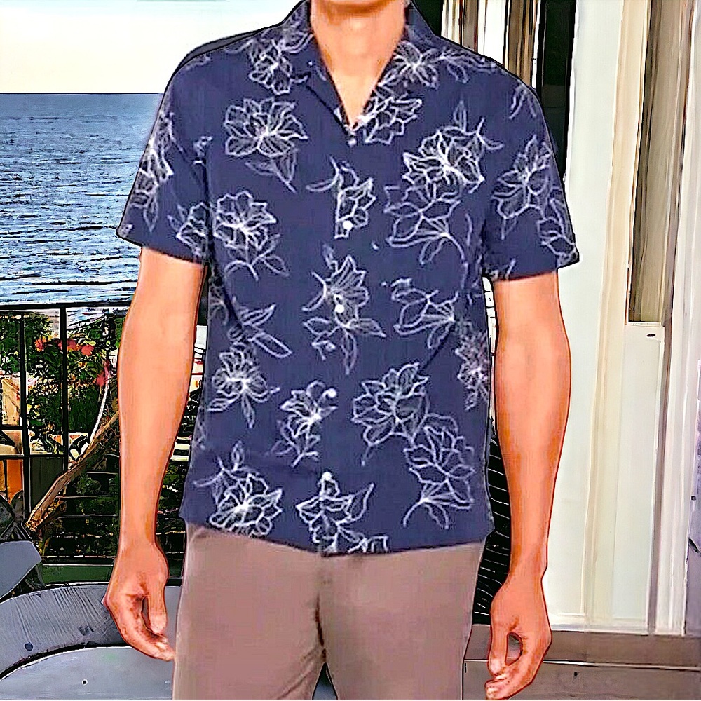 New Gap Mens Soft Cotton Seersucker Short Sleeve Relaxed Fit Button Down…